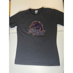 Boise State Broncos Rhinestone T Shirt Black Women's Fan Tee C1 Sport